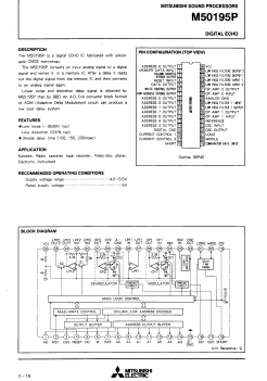 M50195P Datasheet PDF MITSUBISHI ELECTRIC 