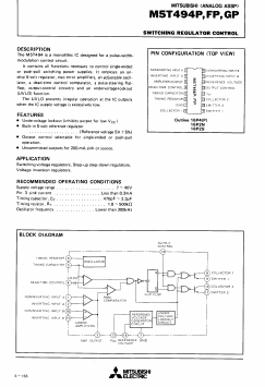 M5T494FP Datasheet PDF MITSUBISHI ELECTRIC 