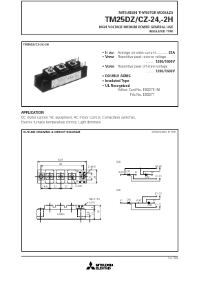 TM25CZ-24 Datasheet PDF MITSUBISHI ELECTRIC 