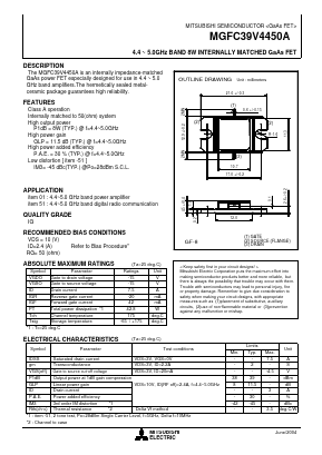 MGFC39V4450A Datasheet PDF MITSUBISHI ELECTRIC 