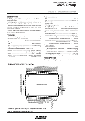 M38254MCDXXXFP Datasheet PDF MITSUBISHI ELECTRIC 