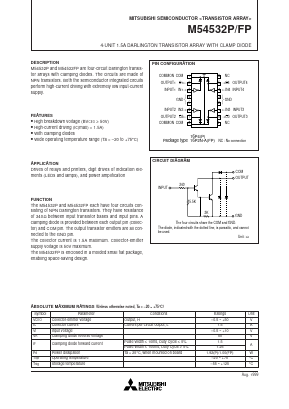 M54532FP Datasheet PDF MITSUBISHI ELECTRIC 