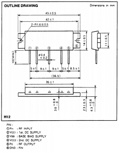 M57721UL Datasheet PDF MITSUBISHI ELECTRIC 