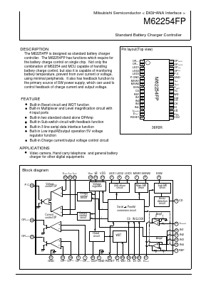 M62254 Datasheet PDF MITSUBISHI ELECTRIC 