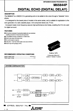 M65844P Datasheet PDF MITSUBISHI ELECTRIC 