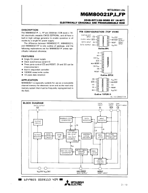 M6M80021L Datasheet PDF MITSUBISHI ELECTRIC 