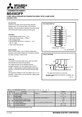 M54563FP Datasheet PDF MITSUBISHI ELECTRIC 