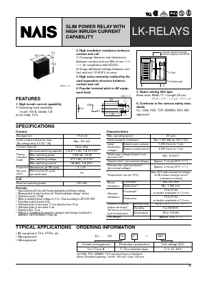 LK1AF-12V Datasheet PDF MITSUBISHI ELECTRIC 