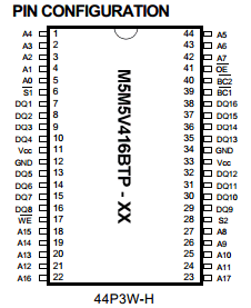 M5M5V416BRT Datasheet PDF MITSUBISHI ELECTRIC 