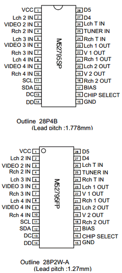 M52795 Datasheet PDF Mitsumi