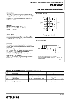 M54566DP Datasheet PDF Mitsumi