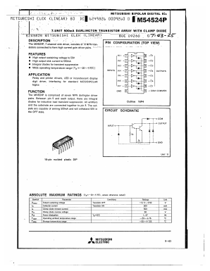 M54524P Datasheet PDF Mitsumi