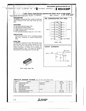 M54530P Datasheet PDF Mitsumi