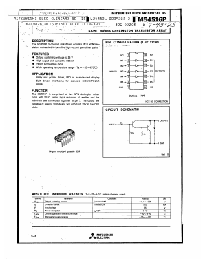 M54516P Datasheet PDF Mitsumi