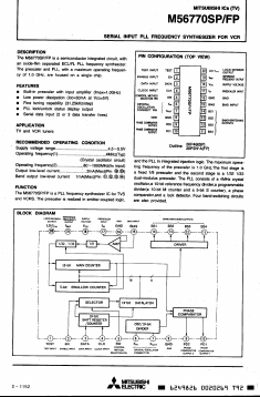 M56770SP Datasheet PDF Mitsumi