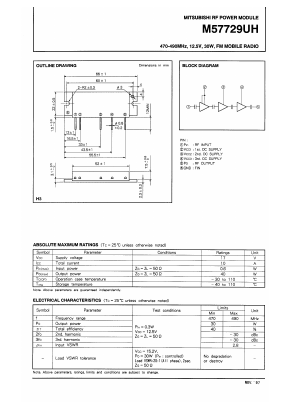 M57729UH Datasheet PDF Mitsumi