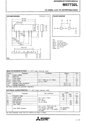 M57732L Datasheet PDF Mitsumi