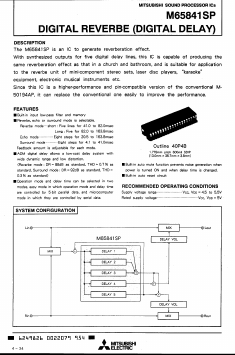 M65841 Datasheet PDF Mitsumi