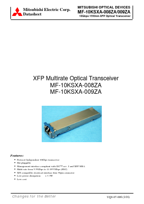 MF-10KSXA-008ZA Datasheet PDF Mitsumi