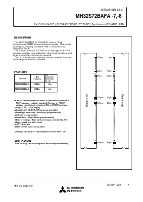 MH32S72BAFA-8 Datasheet PDF Mitsumi