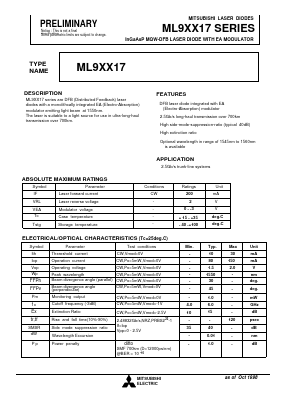ML9XX17 Datasheet PDF Mitsumi