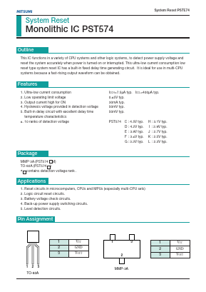 PST574K Datasheet PDF Mitsumi