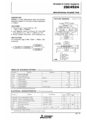 2SC4524 Datasheet PDF Mitsumi