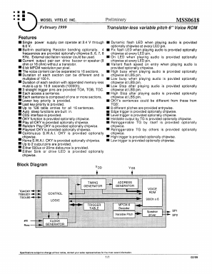 MSS0618 Datasheet PDF Mosel Vitelic Corporation 
