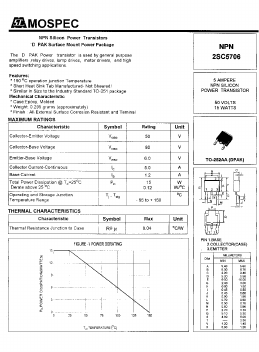 2SC5706 Datasheet PDF Mospec Semiconductor