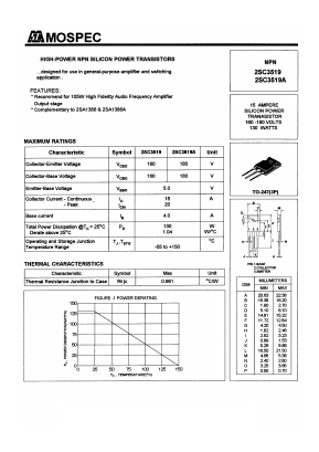 C3519A Datasheet PDF Mospec Semiconductor