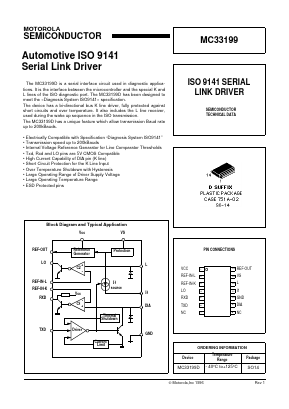 MC33199D Datasheet PDF Motorola => Freescale