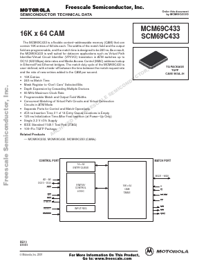 SCM69C433TQ15 Datasheet PDF Motorola => Freescale