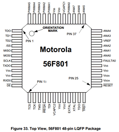 DSP56F801FA80 Datasheet PDF Motorola => Freescale