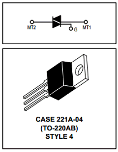 MAC224-4 Datasheet PDF Motorola => Freescale
