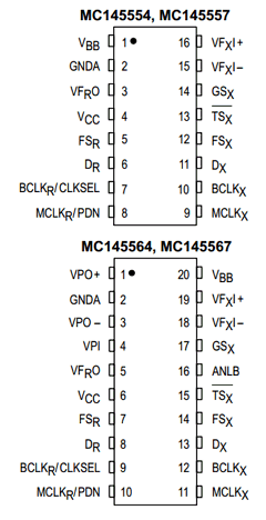 MC145554L Datasheet PDF Motorola => Freescale