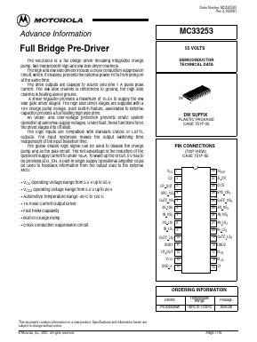 PC33253DW Datasheet PDF Motorola => Freescale