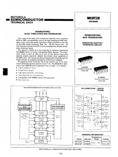 MC6889 Datasheet PDF Motorola => Freescale