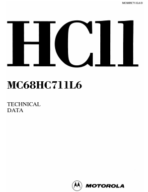 MC68HC11L6FU4 Datasheet PDF Motorola => Freescale