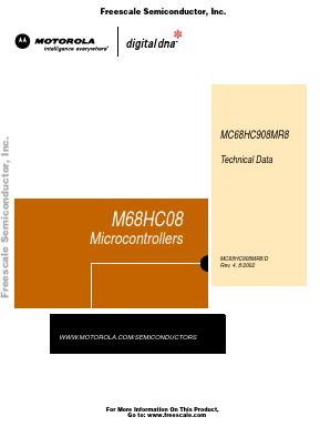 MC68HC908MR8 Datasheet PDF Motorola => Freescale