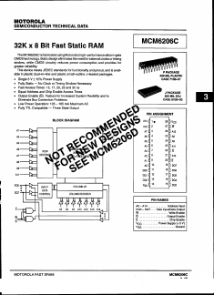 MCM6206CJ35R2 Datasheet PDF Motorola => Freescale
