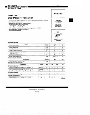 PT9790 Datasheet PDF Motorola => Freescale