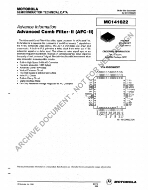 MC141622P Datasheet PDF Motorola => Freescale