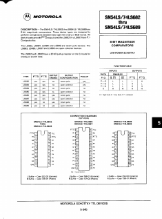 SN74LS689N Datasheet PDF Motorola => Freescale