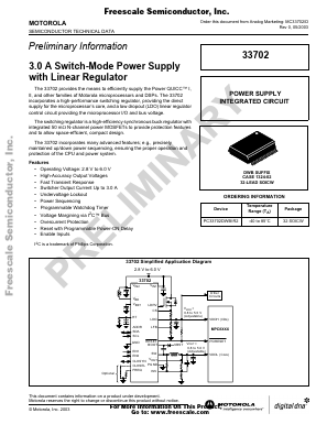 PC33702DWB Datasheet PDF Motorola => Freescale