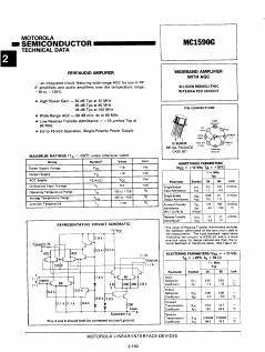 MC1590G Datasheet PDF Motorola => Freescale