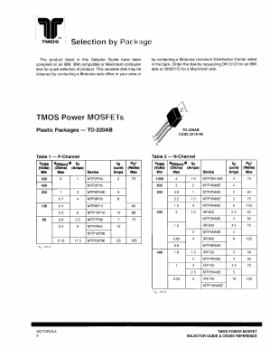 MTP6N60EA16A Datasheet PDF Motorola => Freescale
