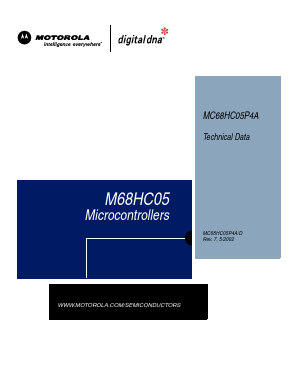 MC68HC05P4A Datasheet PDF Motorola => Freescale