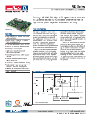 UEI-12-5-Q48N-C Datasheet PDF Murata Power Solutions