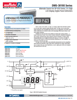 DMS-30193 Datasheet PDF Murata Power Solutions