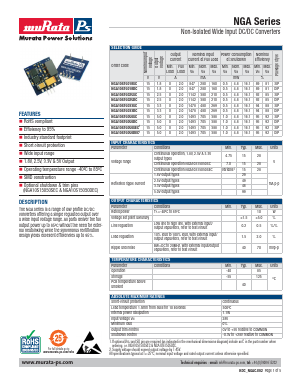 NGA10S15025SC Datasheet PDF Murata Power Solutions